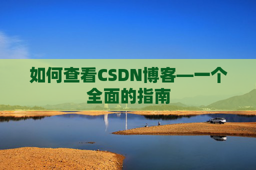 如何查看CSDN博客—一个全面的指南